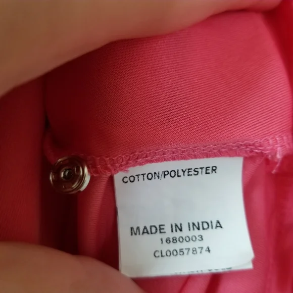 Eshakti 1X Pink Lined Dress Faux Wrap Plus 18 W 20 - Picture 8 of 12